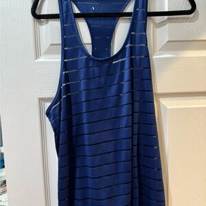 ZYIA blue Havana Racerback Tank Top